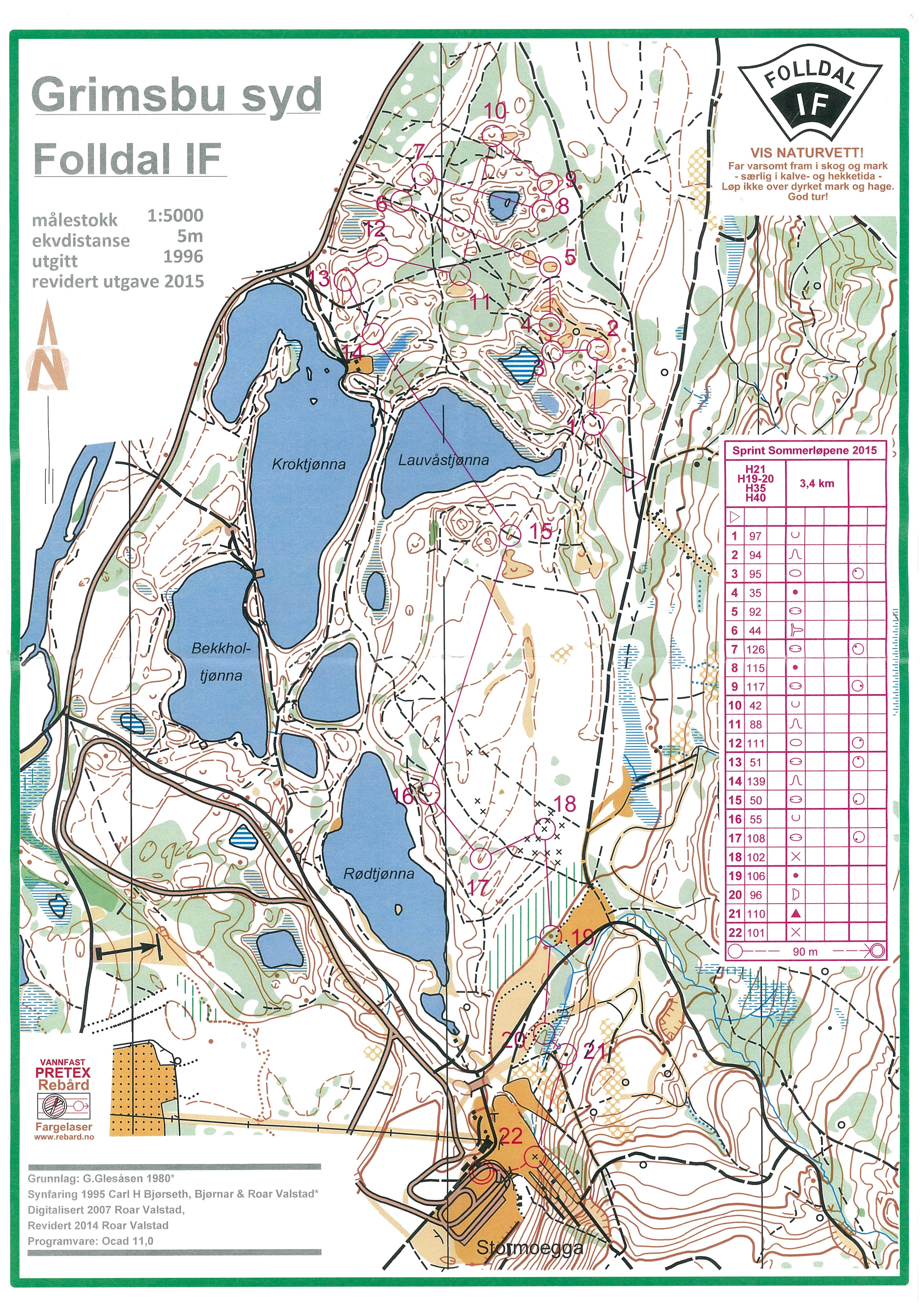 Sommerløpene i Nord-Østerdal, Sprint (03/07/2015)