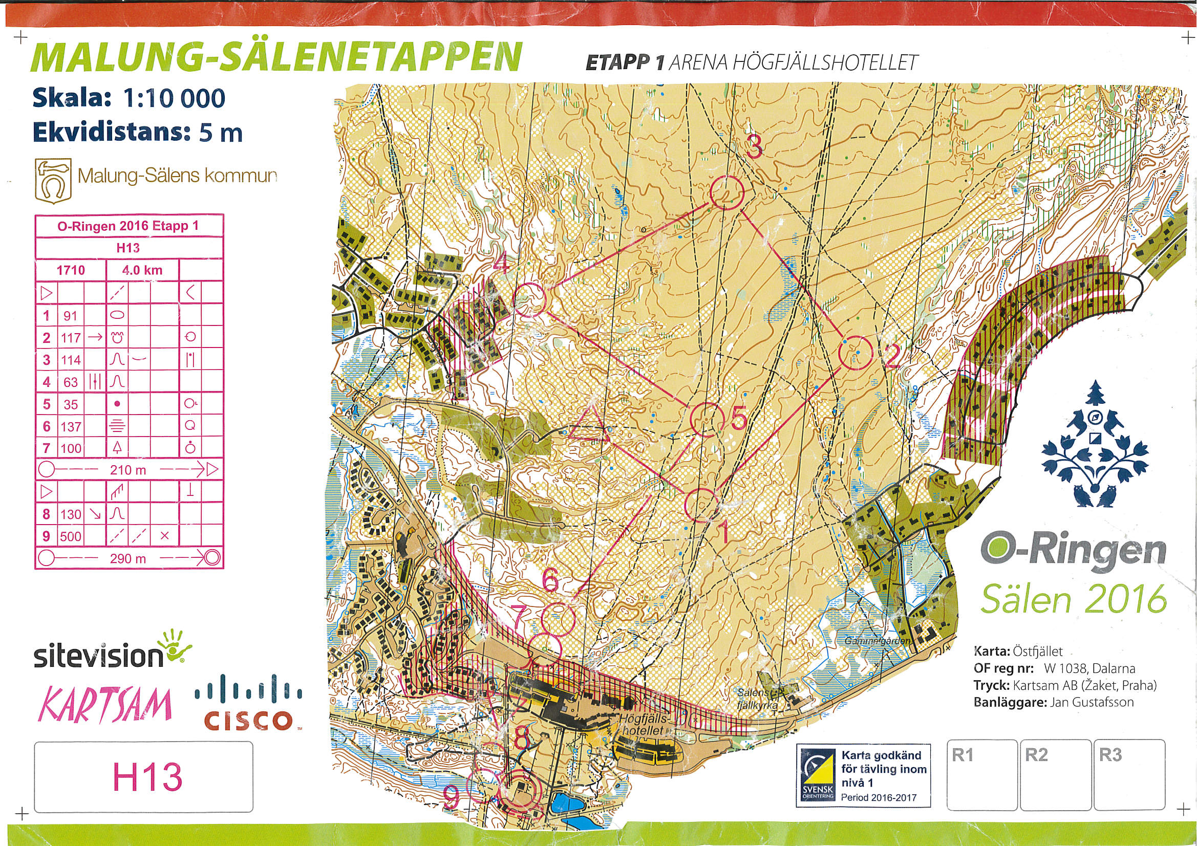 O-Ringen Sälen etappe1 H13 (24/07/2016)