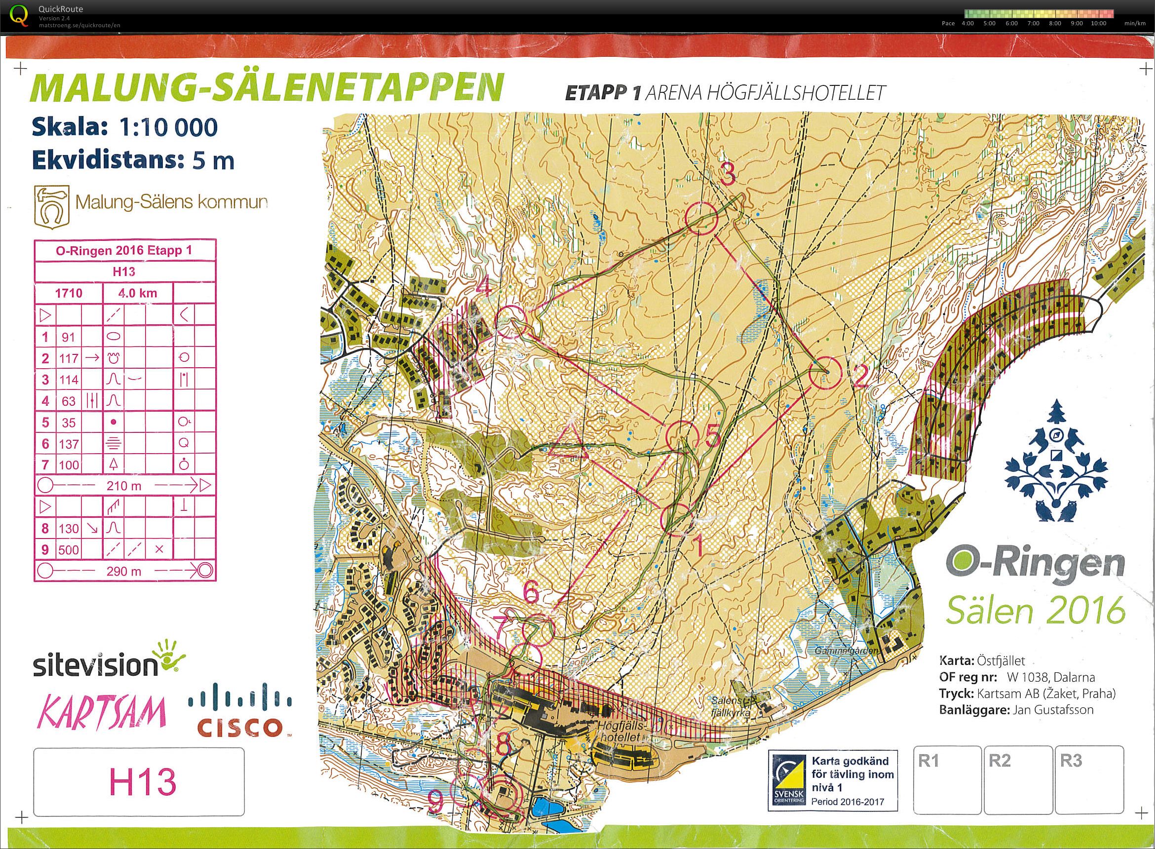 O-Ringen Sälen etappe1 H13 (24-07-2016)