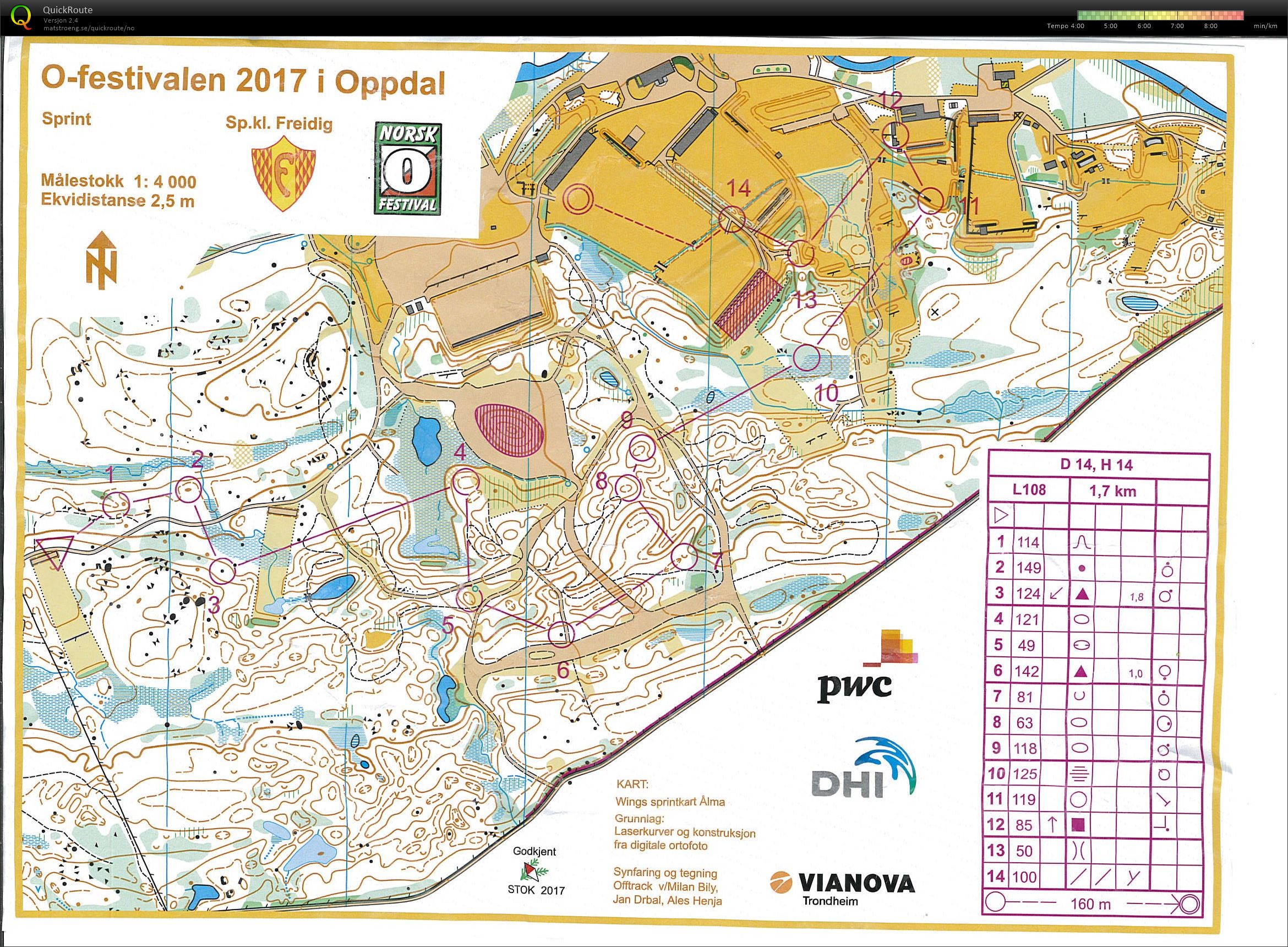 O-festivalen Oppdal H14 (23.06.2017)